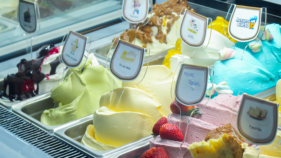 ¿Cuáles son los diferentes tipos de insumos de heladería que existen?